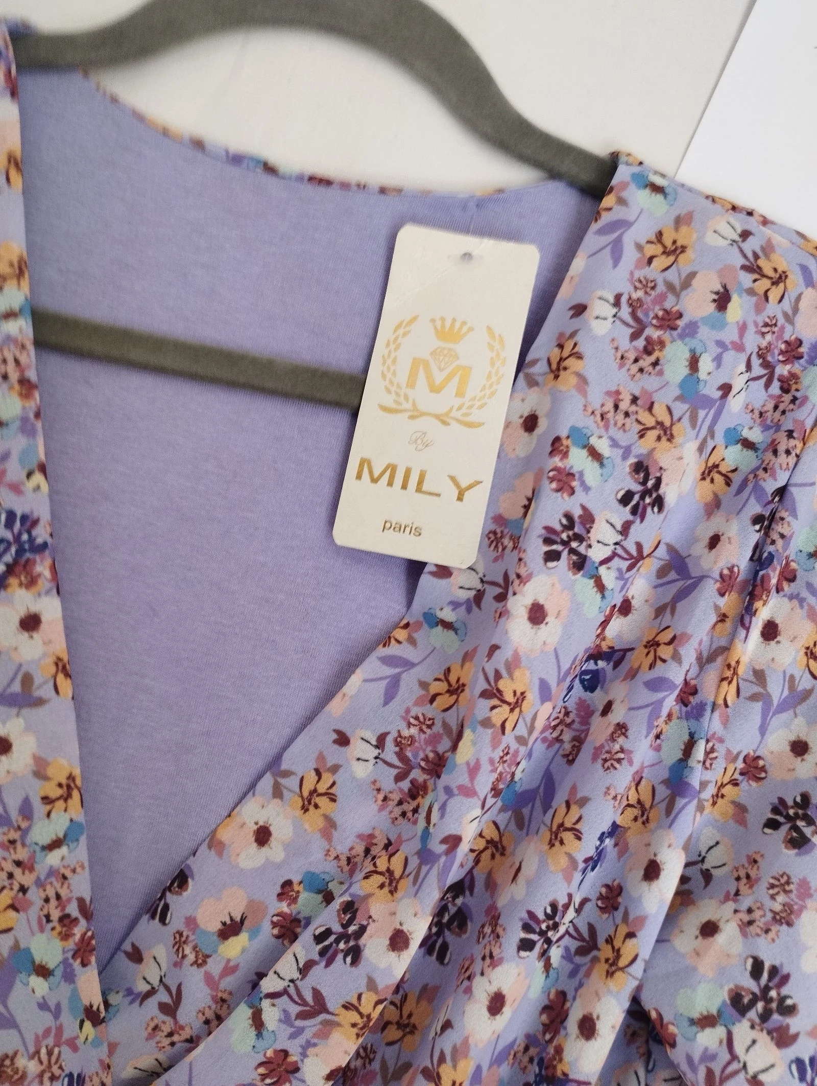 Mily Paris short purple floral dress one size fits all – photo 3